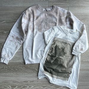 TAYLOR SWIFT FOLKLORE TEE & SWEATSHIRT BUNDLE